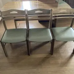 木製 ダイニングチェア 3脚セット➕おまけ1脚