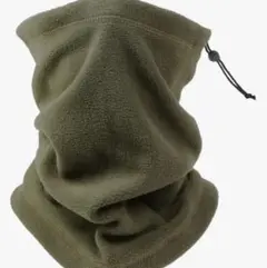 ネックウォーマー 調整紐　裏起毛で暖かい✨帽子付き