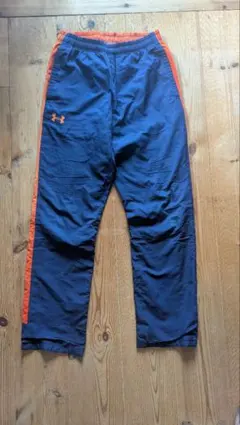 UNDER ARMOUR キッズ ロングパンツ ネイビー オレンジ SM