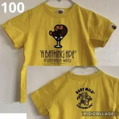A BATHING APE アベイシング エイプ Tシャツ 100cm イエローのサムネイル