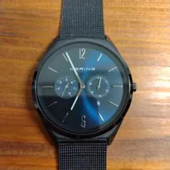 ベーリング BERING 腕時計 メッシュベルト オールブラック - メルカリ