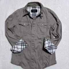 【美品&希少】バーバリーブラックレーベル ノバチェック ミリタリージャケット M