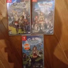 ニンテンドースイッチ　ゲームソフト　ライザのアトリエ１、２、３　３本セット