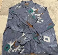 ヴィンテージ　KINGS ROAD 長袖　柄シャツ　XLサイズ