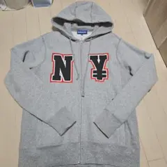 Lafayette NYロゴ ジップアップパーカー グレーのサムネイル