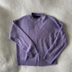 ZARA パープルニットトップス