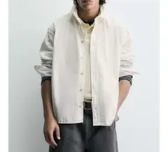 ZARA オーバーサイズ ホワイトシャツ