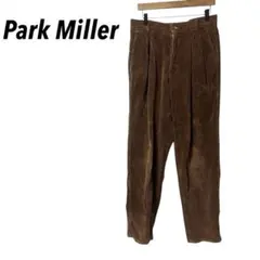 【Park Miller】コーデュロイパンツ　タック　ブラウン
