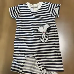 スヌーピー 半袖ロンパース 70-80cm