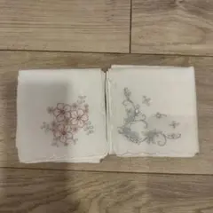 ブライダルハンカチ　2枚組　刺繍