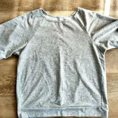 UNIQLO ラグラン 半袖 Tシャツ グレー L