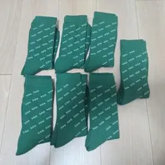 〈T様専用〉緑色パターン入りソックス7足セット