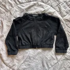 COMME CA ISM 黒 ジップアップジャケット 100cm