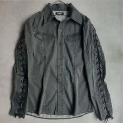 Y2K 00s TORNADO MART Lace-up shirtのサムネイル