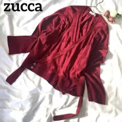 zucca ドルマンスリーブラップニットカーディガン　カシュクール