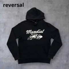 reversal リバーサル murdial 前面プリントパーカー 裏毛 黒 Mのサムネイル