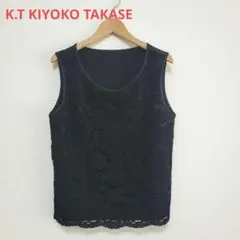 K.T KIYOKO TAKASE☆日本製☆サイズフリー☆ノースリーブトップス