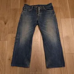 EDWIN505x W32 L35 赤耳セルビッジ デニム ブルー