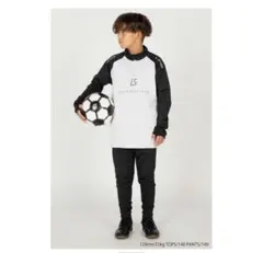 ルースイソンブラ　ジュニア　裏起毛ジャージトップス 150cm 黒　ブラック