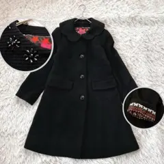 美品✨ドーリーガール バイ アナスイ スカラップ襟 ビジューコート 2way 1