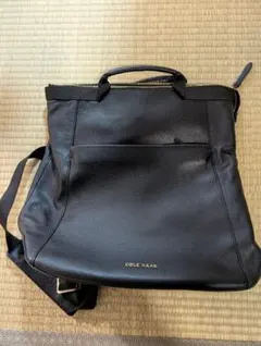COLE HAAN レザー 2WAY バックパック ブラックのサムネイル