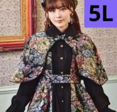 しまむら くる実 ゴブラン花柄ロングコート LL - メルカリ