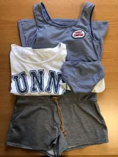 値下げ！　水着　セパレート タンキニ水着　４点セット【９M】