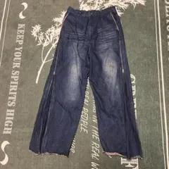 MONO-MART 2WAYサイドジップワイドデニムパ ンツ