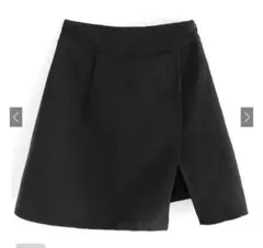 GRL グレイル　インパン付きスリット台形ミニスカート fo1791 ブラック