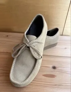 GU リアルレザーモカシンシューズ ベージュ スエード 27cm