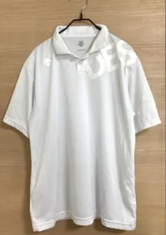 DESCENTE デサント XOサイズ ポロシャツ 半袖 ホワイト 白 メンズのサムネイル