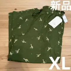 新品未使用　タグ付き　ロゴス　楽ちん　パンツ　カーキ　XL キリンのサムネイル