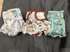 犬用パンツ 3点セット 花柄