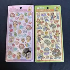 【国内正規品】ディズニープリンセス＆ズートピア ボンボンドロップシール