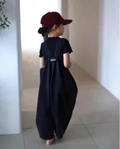 chaisy チェイジー wide denim salopette 140