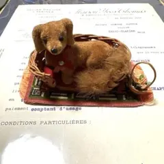 【1960年代当時物】昭和レトロ 犬 ぬいぐるみポーチ 木毛詰め ヴィンテージ 1960年代当時物】昭和レトロ 犬 ぬいぐるみポーチ 木毛詰め