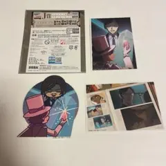 【未使用】名探偵コナン　諸伏高明、キッド　ブロマイドとステッカーセット