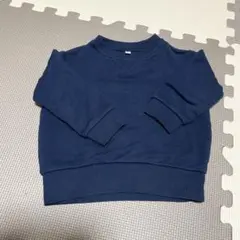 無印良品 キッズ トレーナー ネイビー 90cm