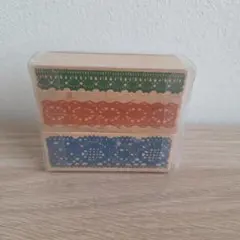 木製レース模様スタンプセット