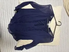 DIANE von FURSTENBERG ネイビー 半袖ブラウス サイズ0のサムネイル