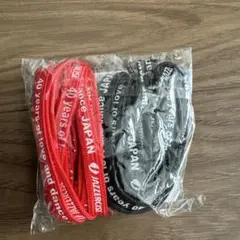 ジャザサイズ　靴紐 赤黒 2本セット