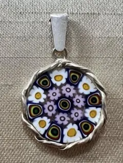 ヴィンテージ　イタリア製　 ベネチアンガラス　ムラーノガラス　キャンディ皿 レア ムラノガラス 大皿 飾り皿 ベネチア ヴェネチア