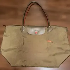 Longchamp トートバッグ カーキ×オレンジのサムネイル