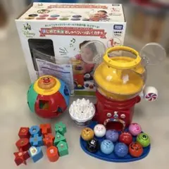 Disneyはじめて英語おしゃべりいっぱい！ガチャとアンパンマン型はめパズル