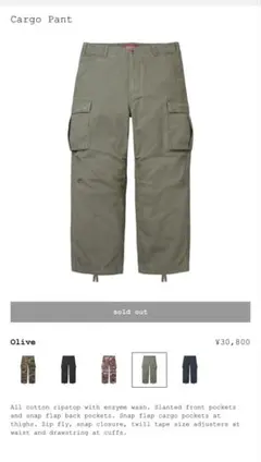 2026年最新】supreme cargo pant 