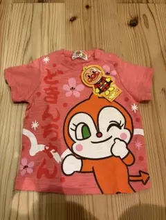 a*a様 【新品未使用】アンパンマン　ドキンちゃん　Tシャツ　ピンク　和柄　80
