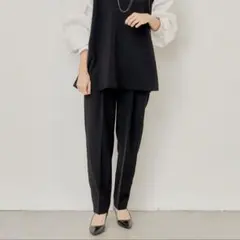 新品未使用 アドーア 25SS マルチツイルパンツ ツータック テーパード
