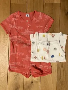 プチバトー　パジャマとキャミソールセット