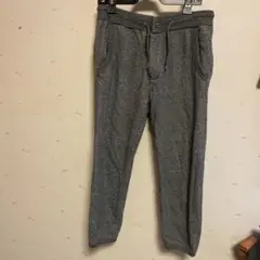 グレー ジョガーパンツ ドローストリング付き