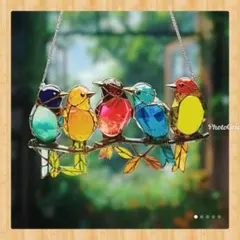 【新品】鳥　サンキャッチャー　壁掛け　飾り　看板　インテリア　プレゼント